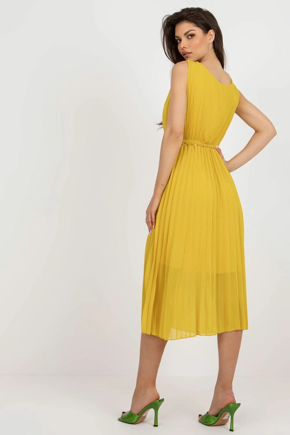 Fustan Italy Moda 181355, i verdhë