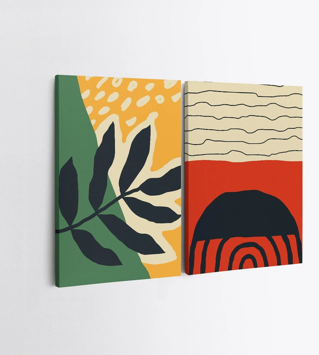 Pikturë dekorative në kanavacë (2 copa), Wallity, 2KNV4357, 50x70 cm