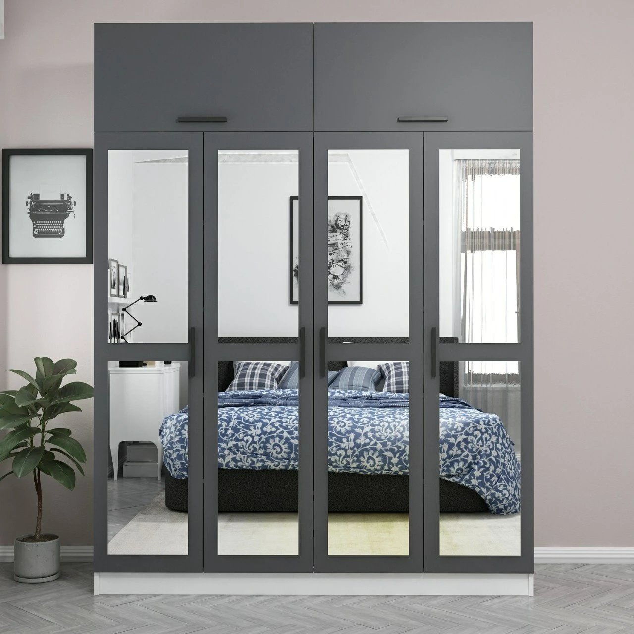 Dollap Skye Decor, ngjyrë antracit, 5157