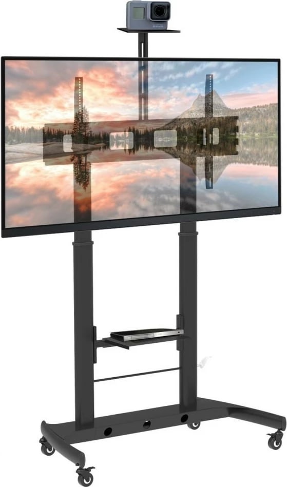 Qëndrim mobil Techly ICA-TR45 për TV ose tabelë interaktive, 52-110 inç, 120kg, i zi Qëndrim mobil Techly ICA-TR45 për TV ose tabelë interaktive, 52-110 inç, 120kg, i zi