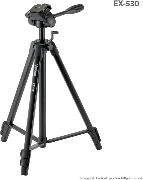 Tripod Velbon EX-530 për kamera, i zi