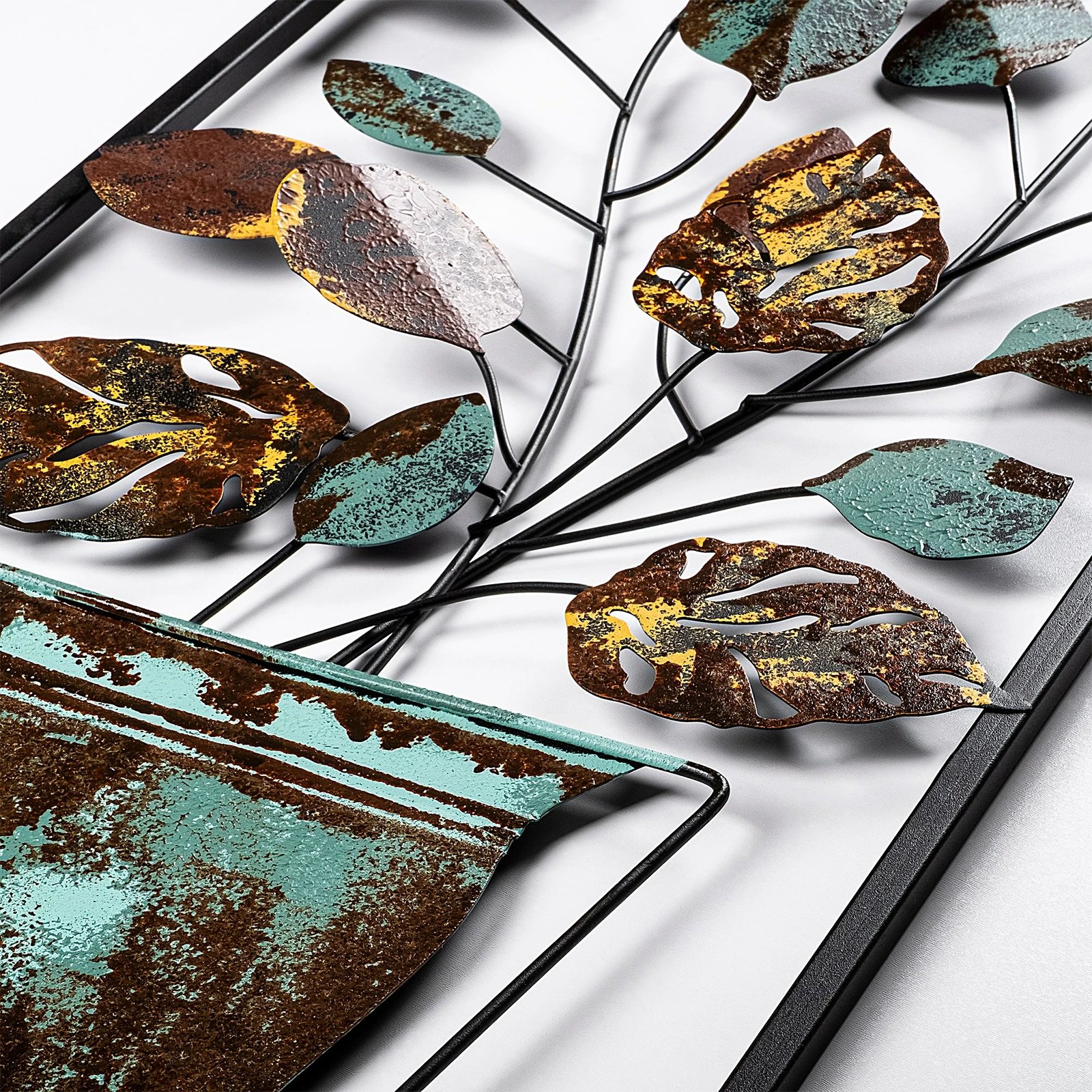 Aksesor dekorativ metalik për mur Wallity, Alder - 077 (3)