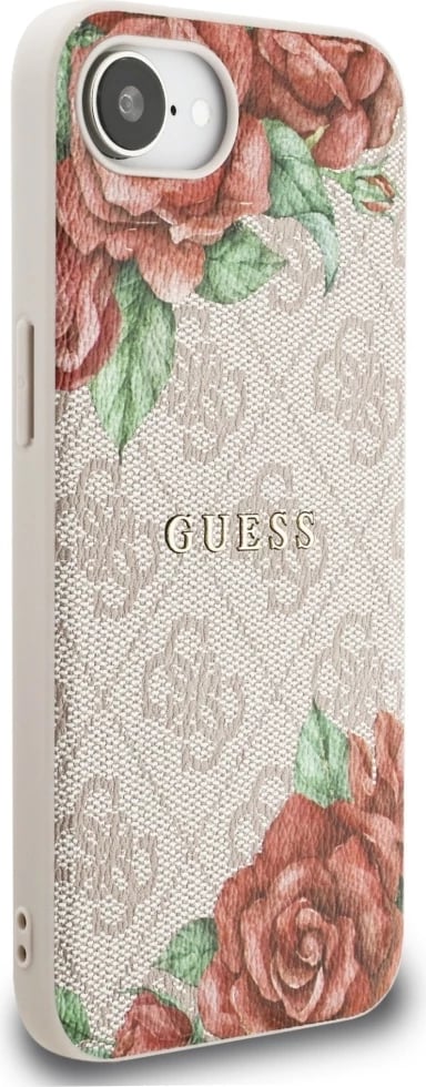Mbështjellës Guess 4G Flowers Print MagSafe për iPhone 16e, Rozë Mbështjellës Guess 4G Flowers Print MagSafe për iPhone 16e, Rozë