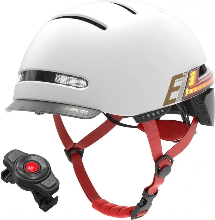Helmetë smart Livall, Bluetooth, JBL/LED/SOS/PTT, Gri