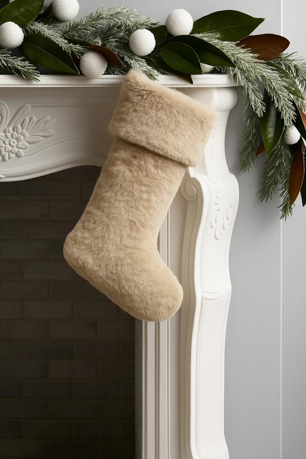 Çorape Krishtlindjesh Evila Originals, pelush, bezhë