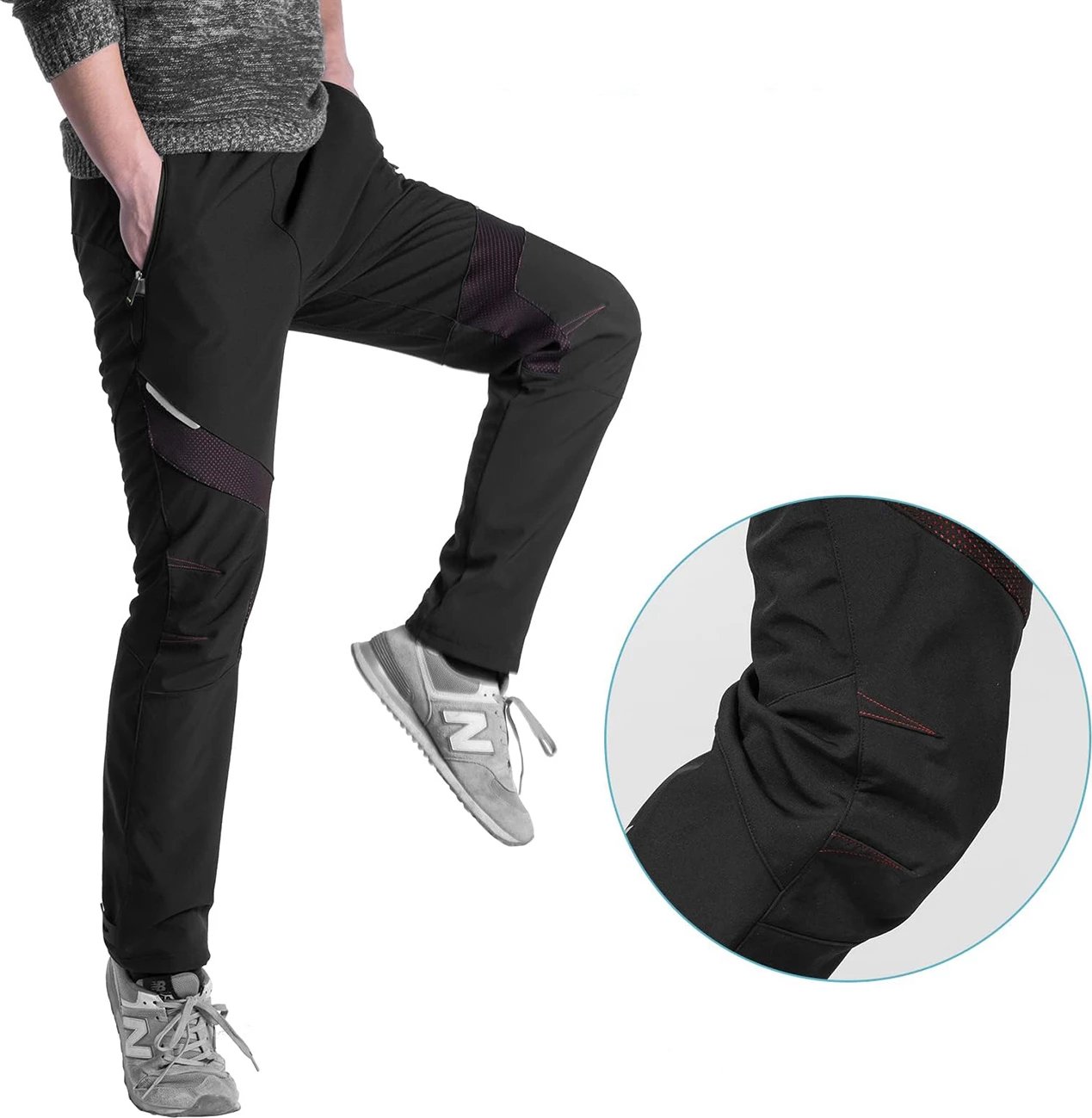 Pantallona sportive Rockbros Patrol, për çiklizëm dhe aktivitete të jashtme, XL, të zeza