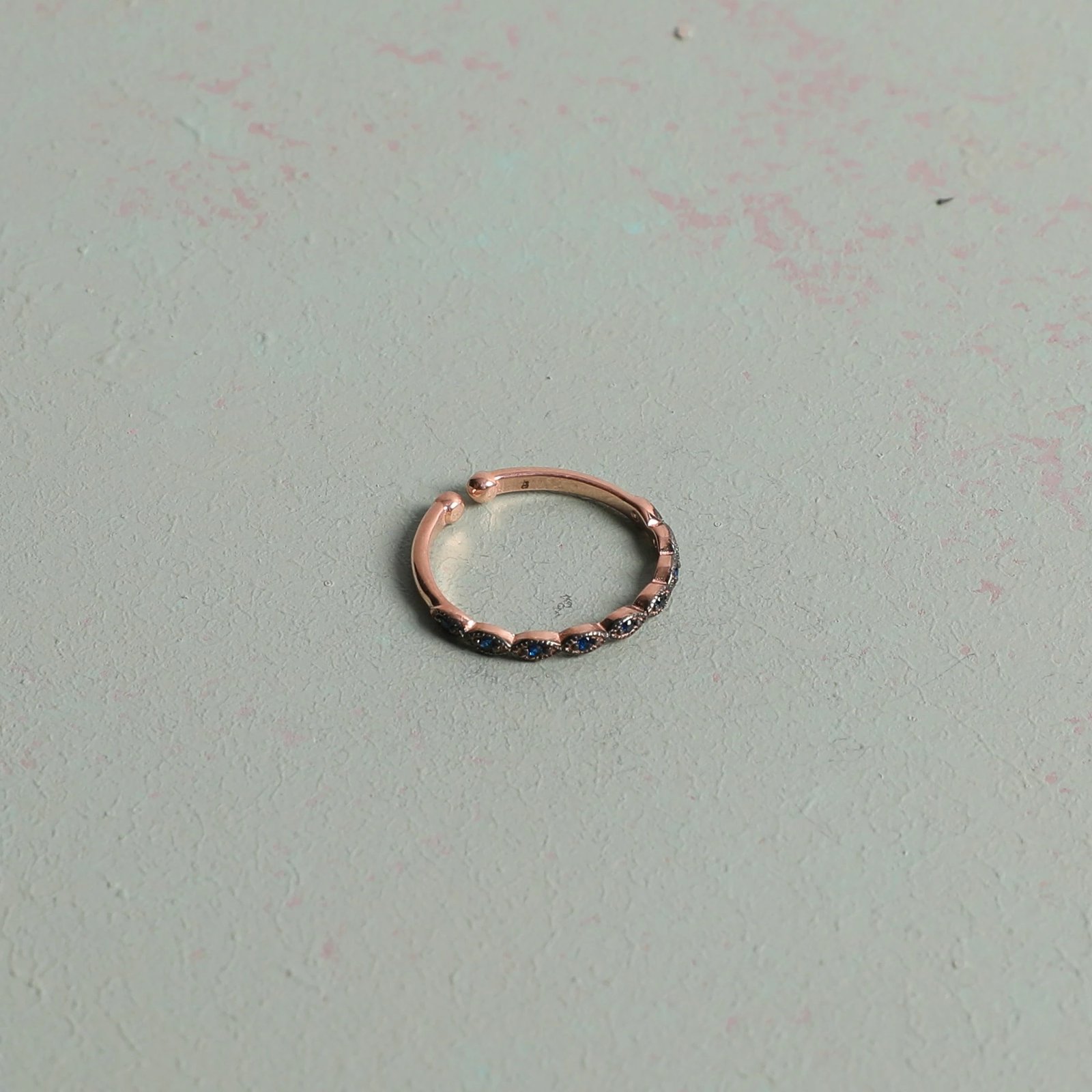 Unazë argjendi ngjyrë rozë, Jumeon, 10109SAFİR