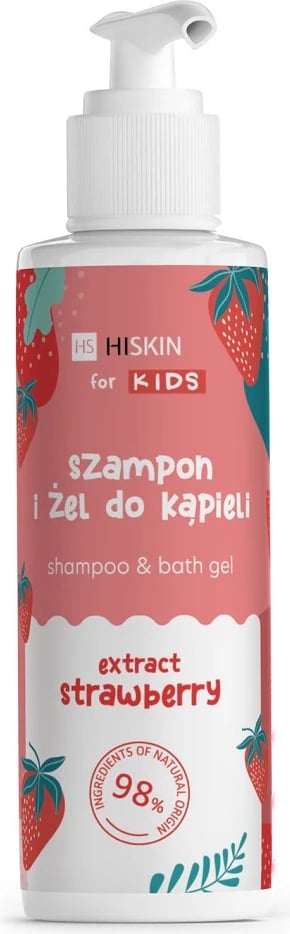 Shampon dhe xhel dushi për fëmijë HiSkin Strawberry, 280ml