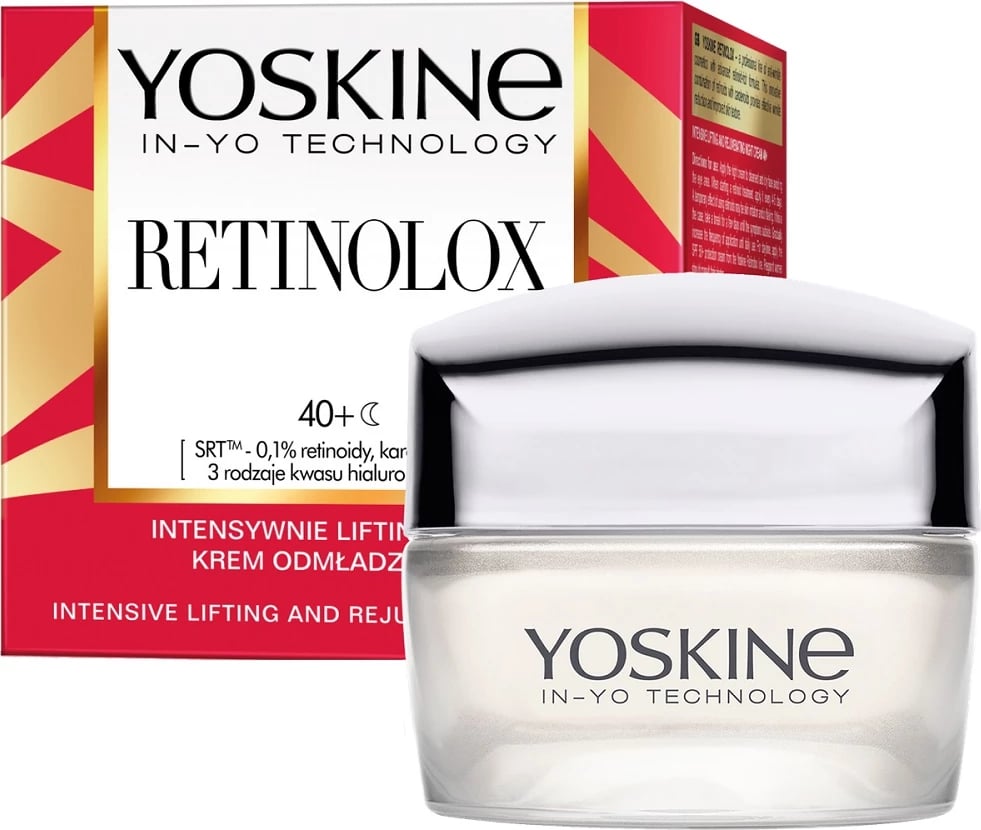 Krem nate anti-rrudhë për femra Yoskine Retinolox Intensively Lifting Anti-Aging Night Cream 40+, 50ml
