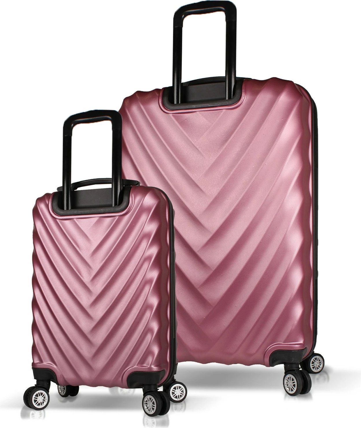 Set valixhesh (2 copë), ngjyrë rozë gold, Zoozie Bags, 6760