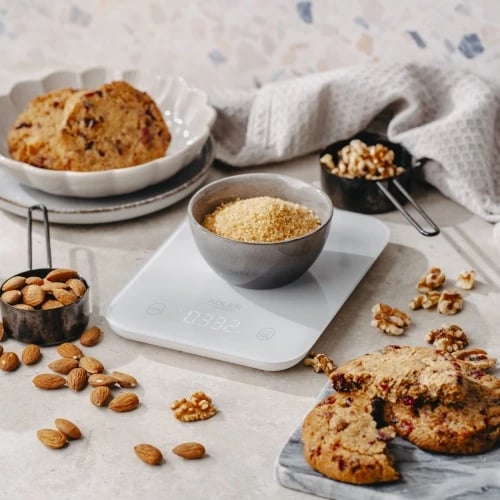 Peshore kuzhine, Adler, AD 3181, kapacitet 10 kg, ekran LED, platformë xhami e temperuar 3 mm, gri