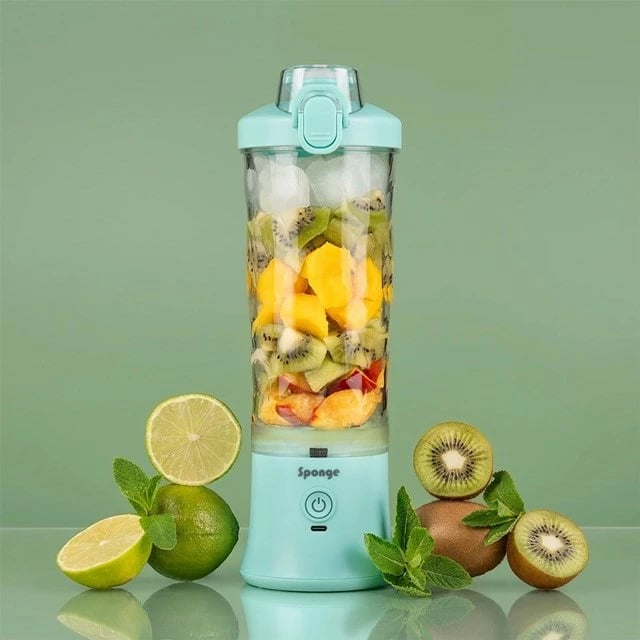 Blender pa kabllo SPONGE 703674402223, 0.6L, 4000mAh, turquoise
