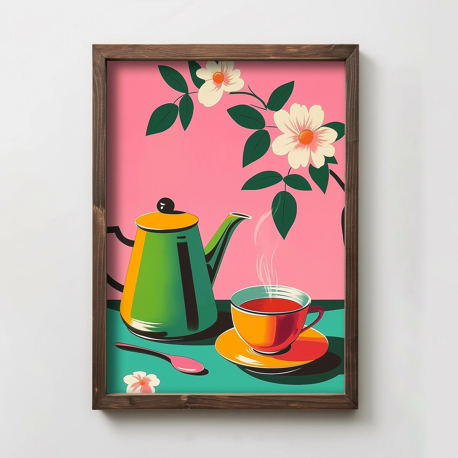 Pikturë dekorative me kornizë MDF, Wallity, TUN071-XL, shumëngjyrëshe, 50x70x3.5cm