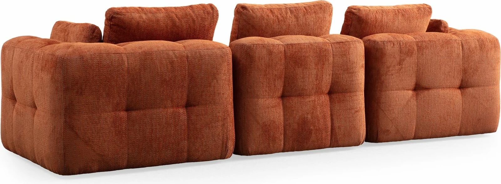 Divan treshe Amaris, portokalli, Atelier del Sofa