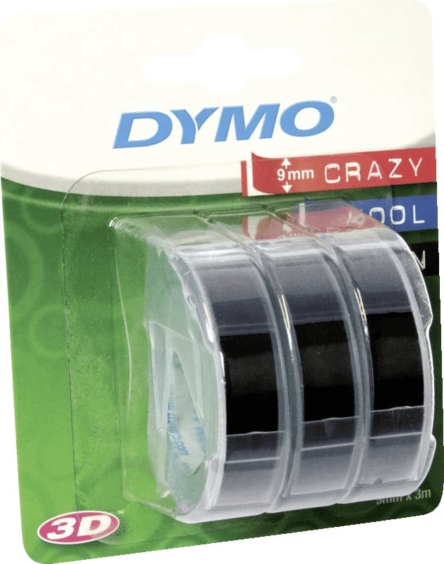 Shirit etiketues, Dymo, S0847730, 9 mm, i zi, multipack
