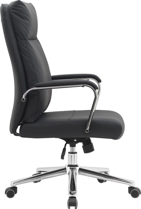 Karrige menaxheri për zyre, lëkurë artificiale e zezë, Siquel