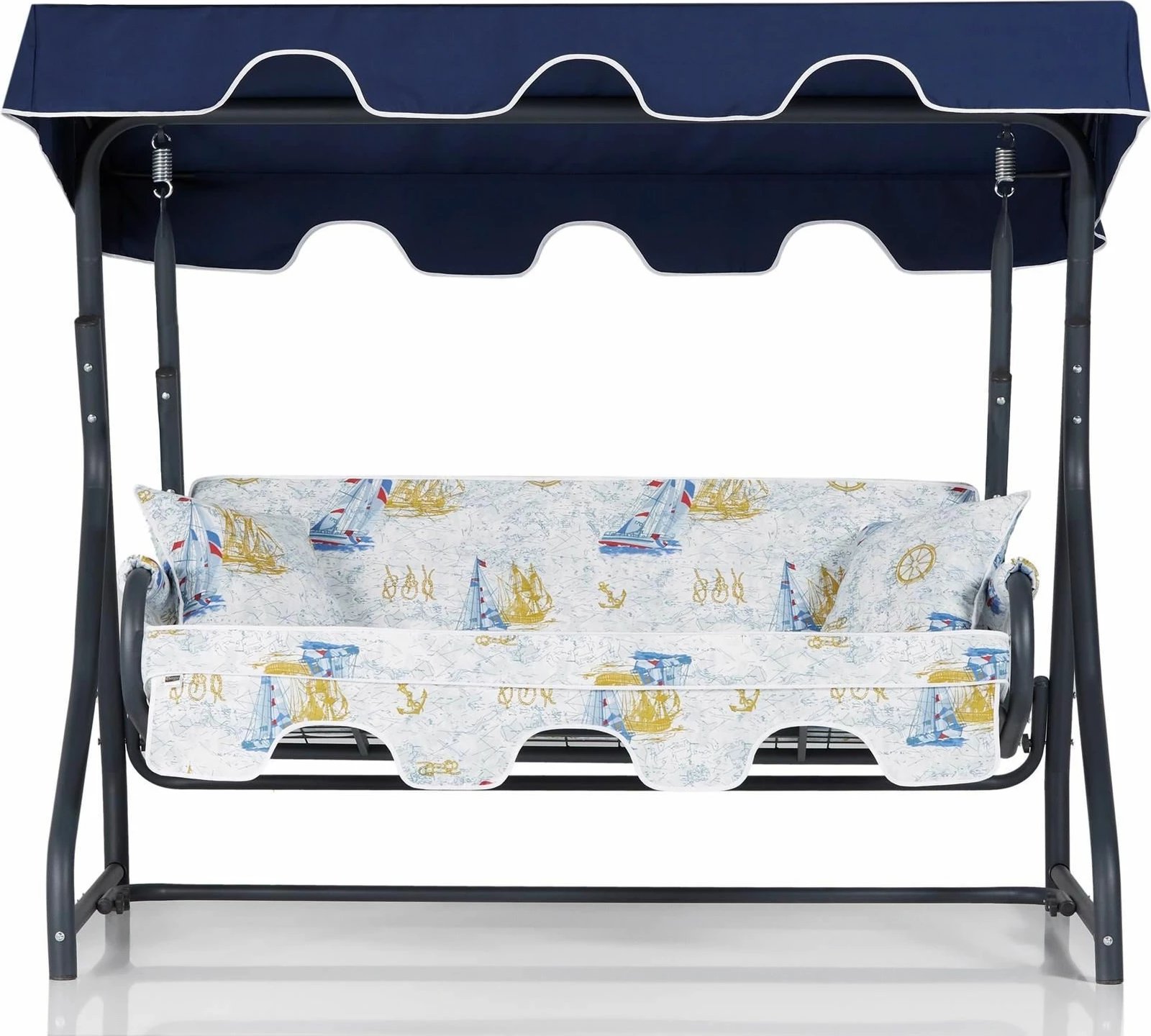 Karrige lëkundëse treshe për kopsht, Ruta, shumëngjyrëshe