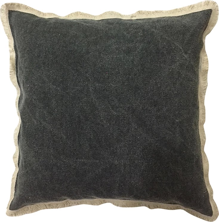 Jastëk dekorativ, material pambuku, ngjyrë ulliri, 45x45cm