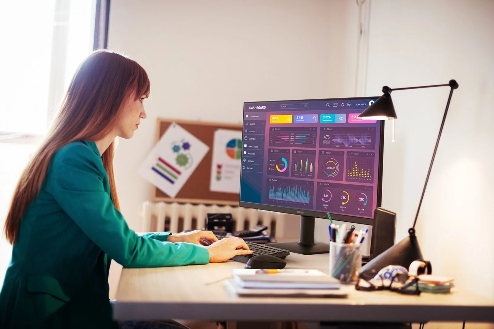 Monitor Philips 27E2N1500L/00, 27", Quad HD, LED, i zi