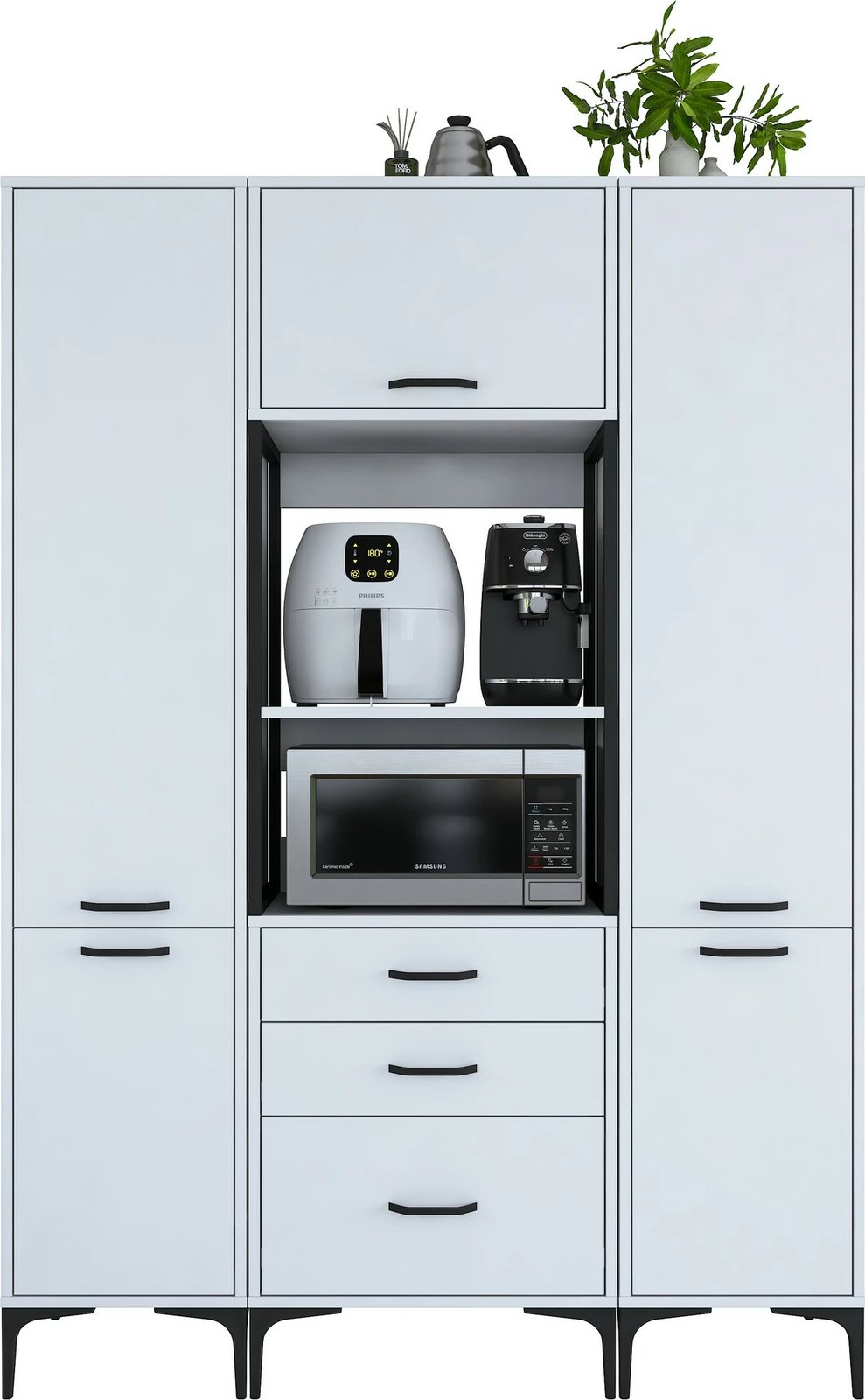 Dollap multifunksional, ngjyrë e bardhë, Skye Decor, JE145 - 3115