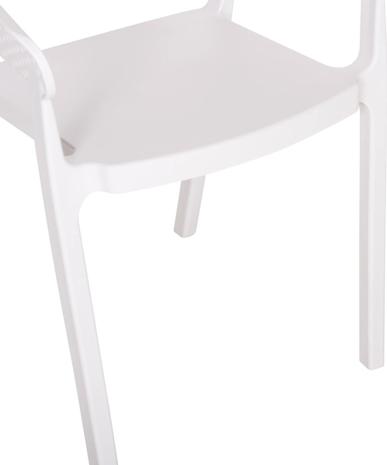 Karrige me krahë polipropileni, e bardhë, model PERFOE FH5941.01, 56x50.5x73cm