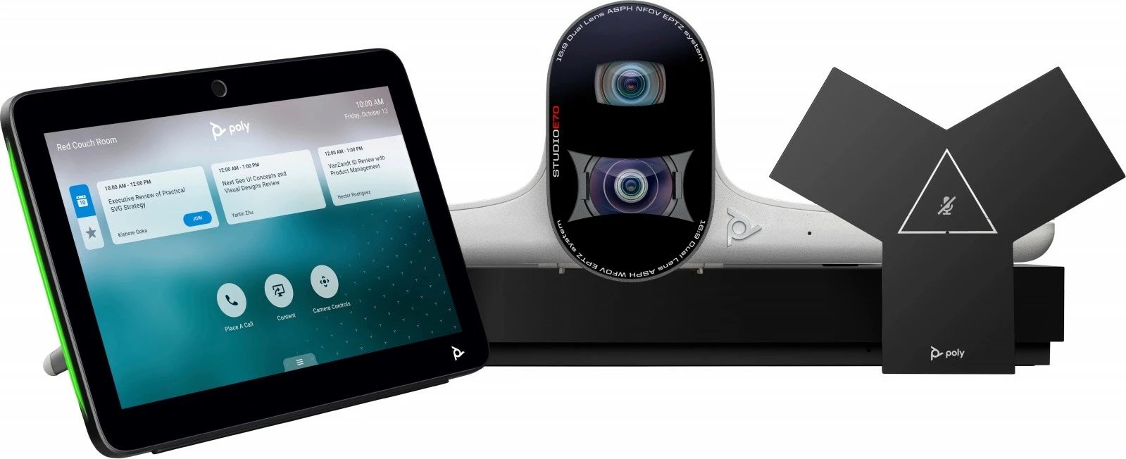 Set video-konference POLY G7500 me Studio E70 dhe TC10, i zi