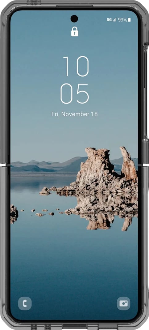 Mbështjellës UAG Plyo Pro me modul magnetik për Samsung Galaxy Z Flip 5, Gri e errët
