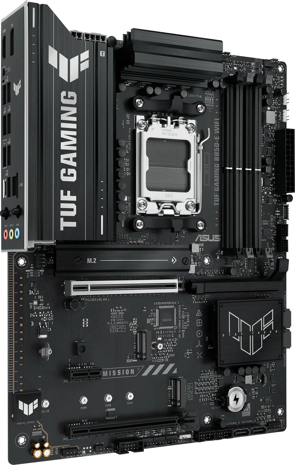 Pllakë amë ASUS TUF GAMING B850-E WIFI, AMD, Socket AM5, DDR5, ATX, e zezë