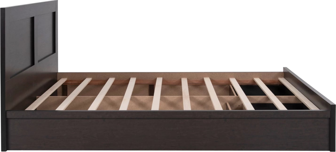 Krevat CAPRI FH312.11 me 2 sirtarë melamine, ngjyrë wenge, për dyshek 150x200 cm