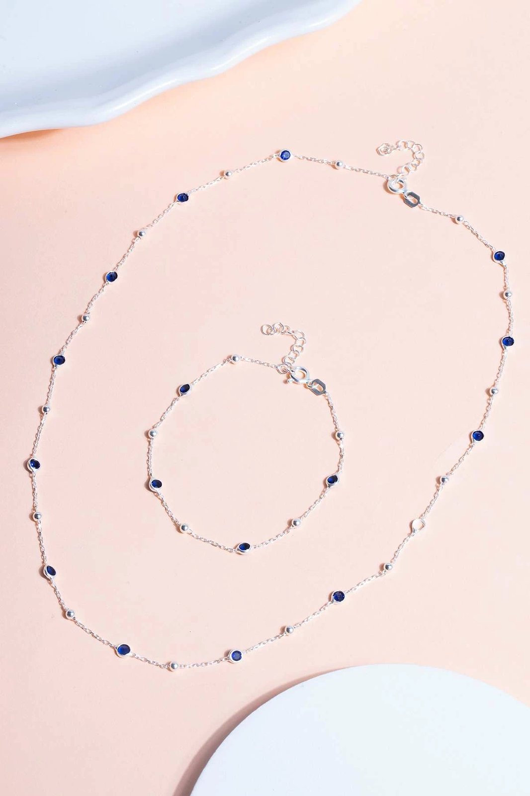 Byzylyk argjendi Jumeon, ngjyrë kaltër e errët, TFNY65233