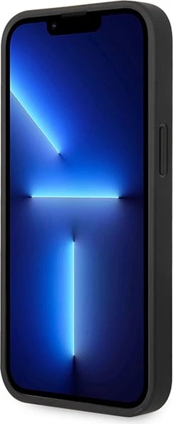 Mbështjellës BMW Quilted Tricolor BMW000811-0 hardcase për iPhone 15/14/13 (6.1 inç), TPU/PC lëkurë eko, i zi