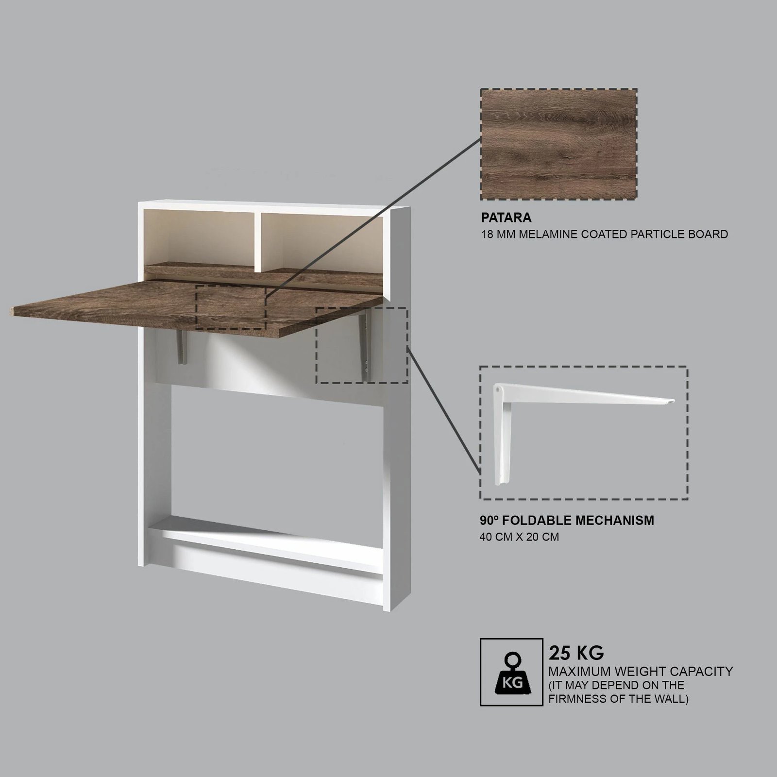 Tavolinë palosëse Hanah Home, Patara