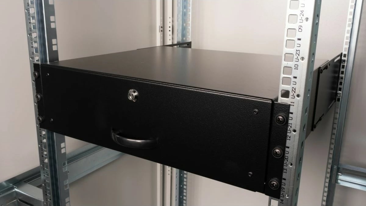 Sirtar rack 19 inç Equip 3U, i zi, për kasë serveri