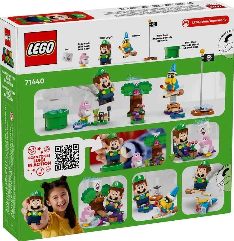 Set LEGO Super Mario me figurë interaktive Luigi, 210 pjesë, 71440