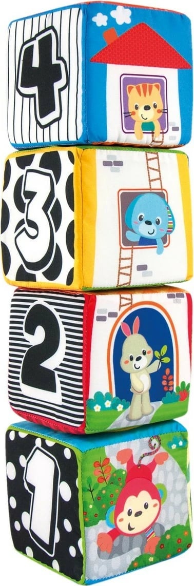 Set blloqe të buta Smily Play Dear Animals, 4 copë, shumëngjyrëshe