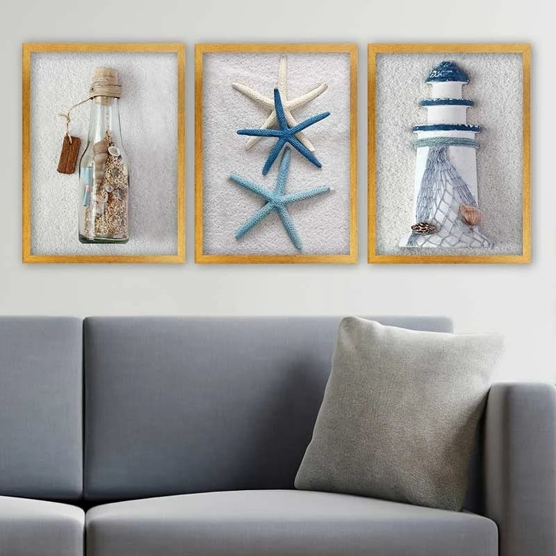 Pikturë dekorative me kornizë (3 copë), Wallity, 3AC_25445214_3545