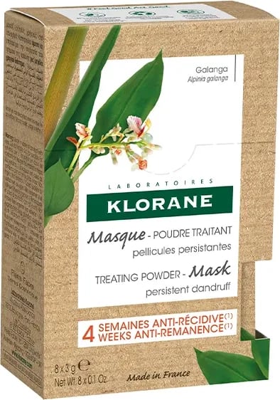 Maskë për flokë Klorane Galanga unisex, 8x3g
