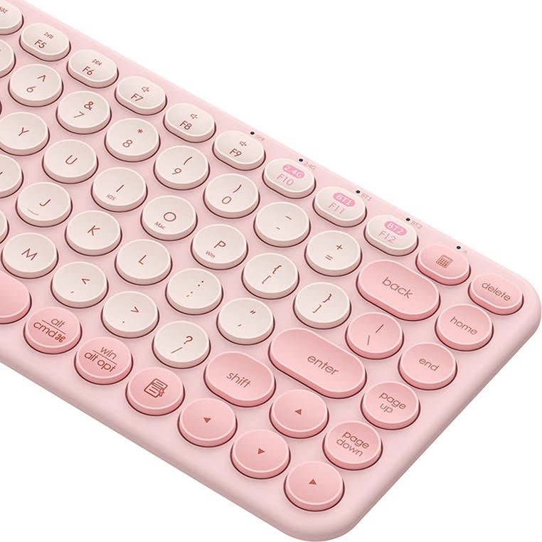 Tastierë wireless Baseus K01A, tri-modesh, baby pink