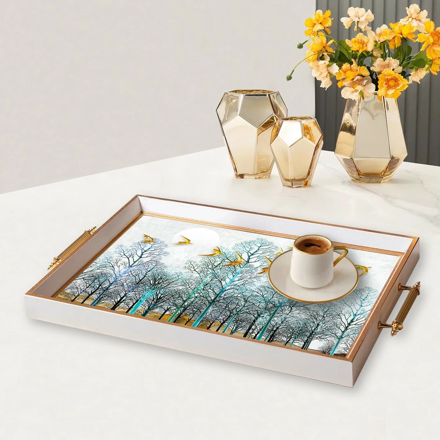 Tabaka qelqi Aberto Design, shumëngjyrëshe, TPB9940, 50x29x3.5cm