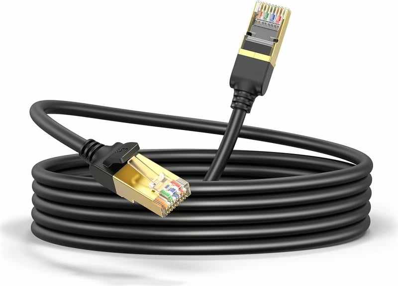 Kabllo rrjeti Ugreen NW107, Cat 7 F/FTP, RJ45, 15m, e zezë