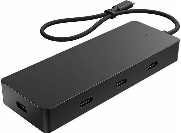 Stacion dokimi HP 4K USB-C Multiport Hub, ngjyrë e zezë
