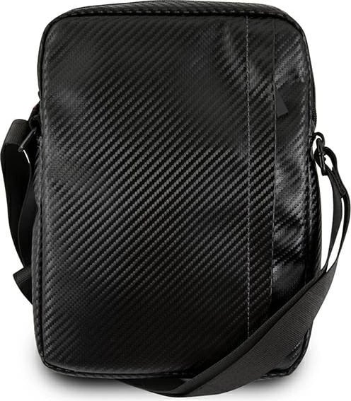 Torba tablet BMW BMTB10CAPNBK Urban Collection, 10 inç, najlon & lëkurë ekologjike, e zezë me vijë të kaltër