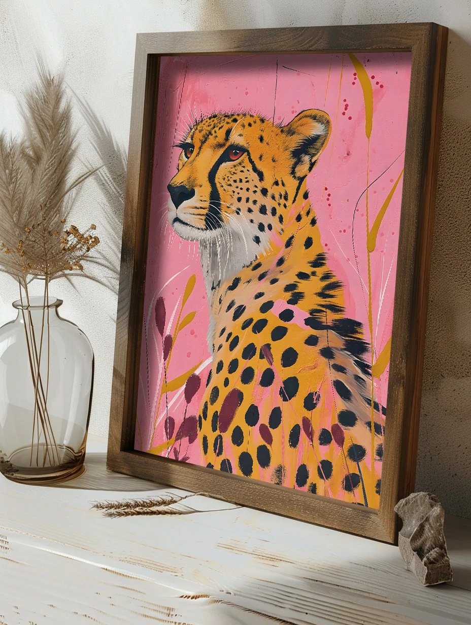 Pikturë dekorative me kornizë, MDF, shumëngjyrëshe, GE138-L