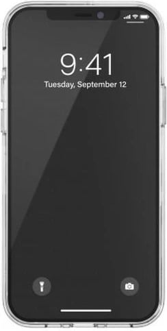 Mbështjellës Adidas OR SnapCase Camo për iPhone 12/12 Pro, transparent/bardhë