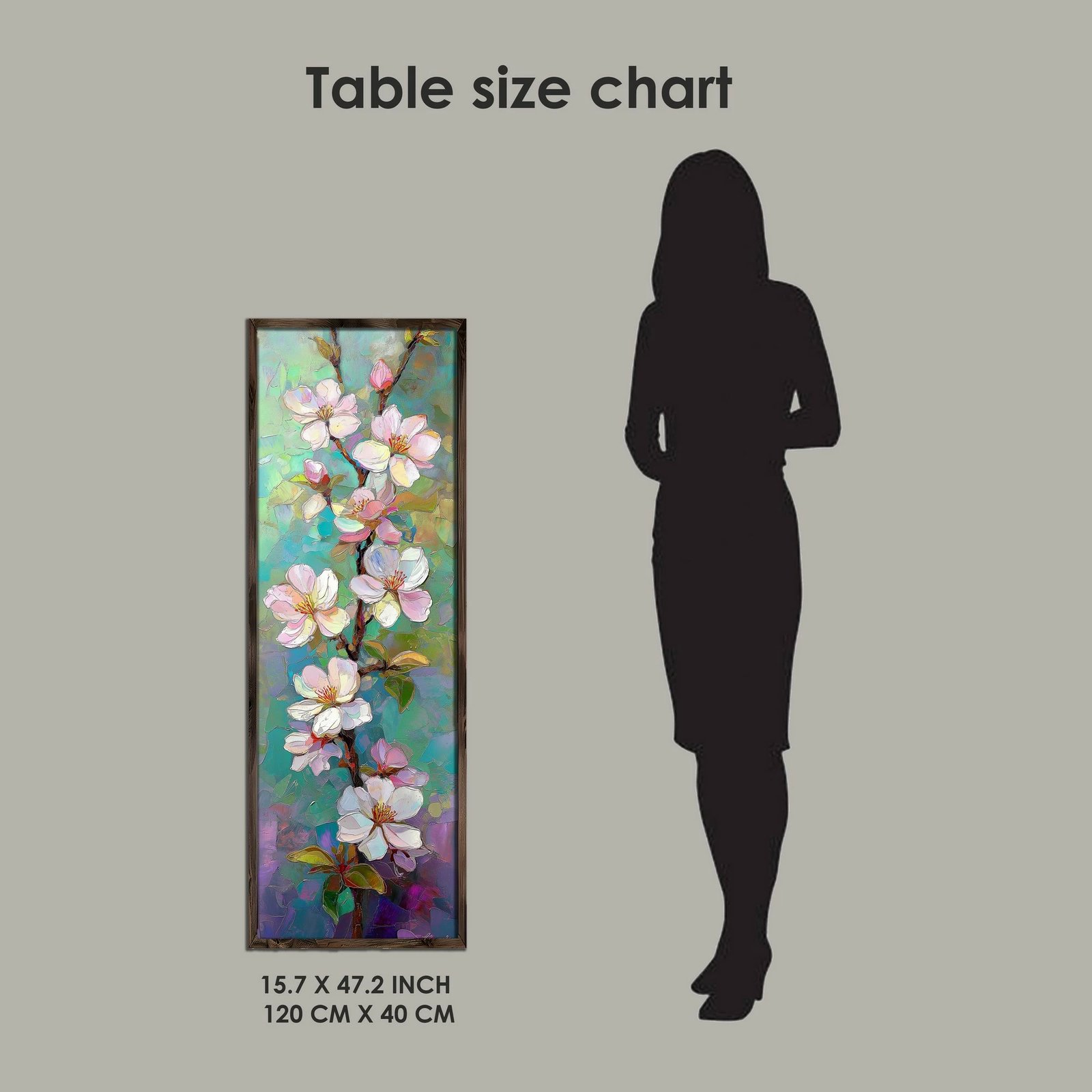 Pikturë dekorative me kornizë, MDF, Wallity, EMR099, shumëngjyrëshe, 40x120x3.5cm