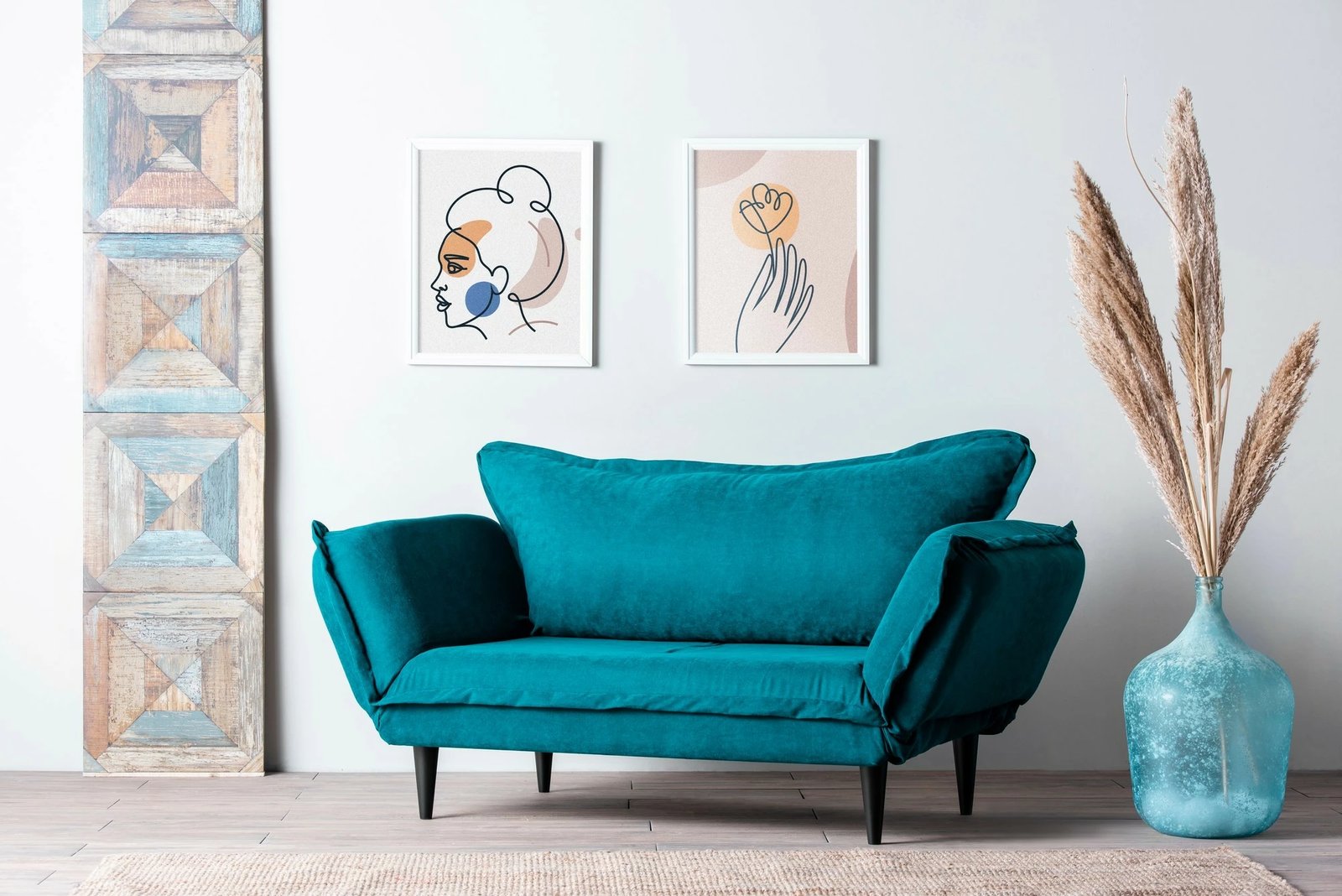 Divan-krevat 2 vendësh, Atelier del Sofa, Vino Daybed, ngjyrë petrol green, GR124\01