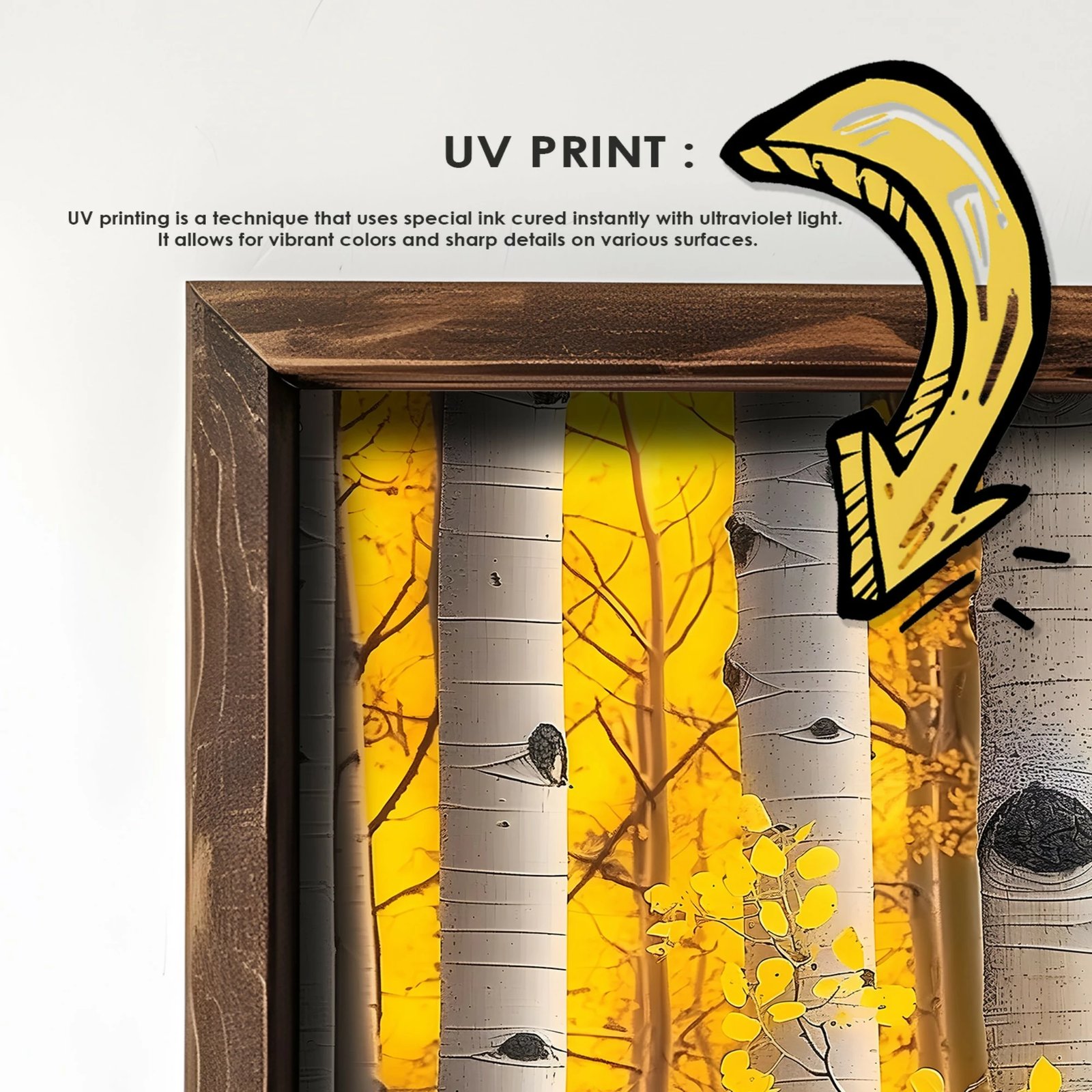 Pikturë dekorative me kornizë MDF, shumëngjyrëshe, Wallity, GE196-L