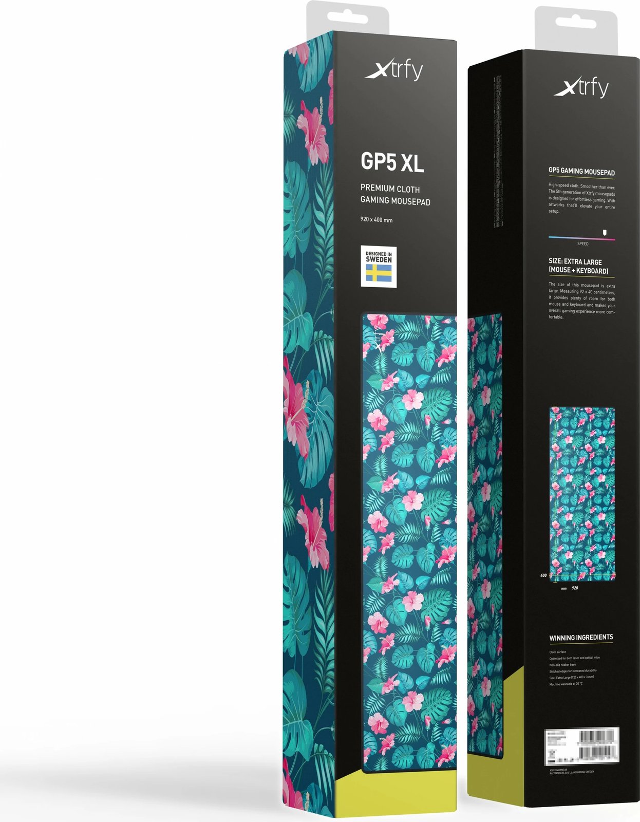 Mauspad Cherry Xtrfy GP5-XL-Tropical, Multicolour, XL