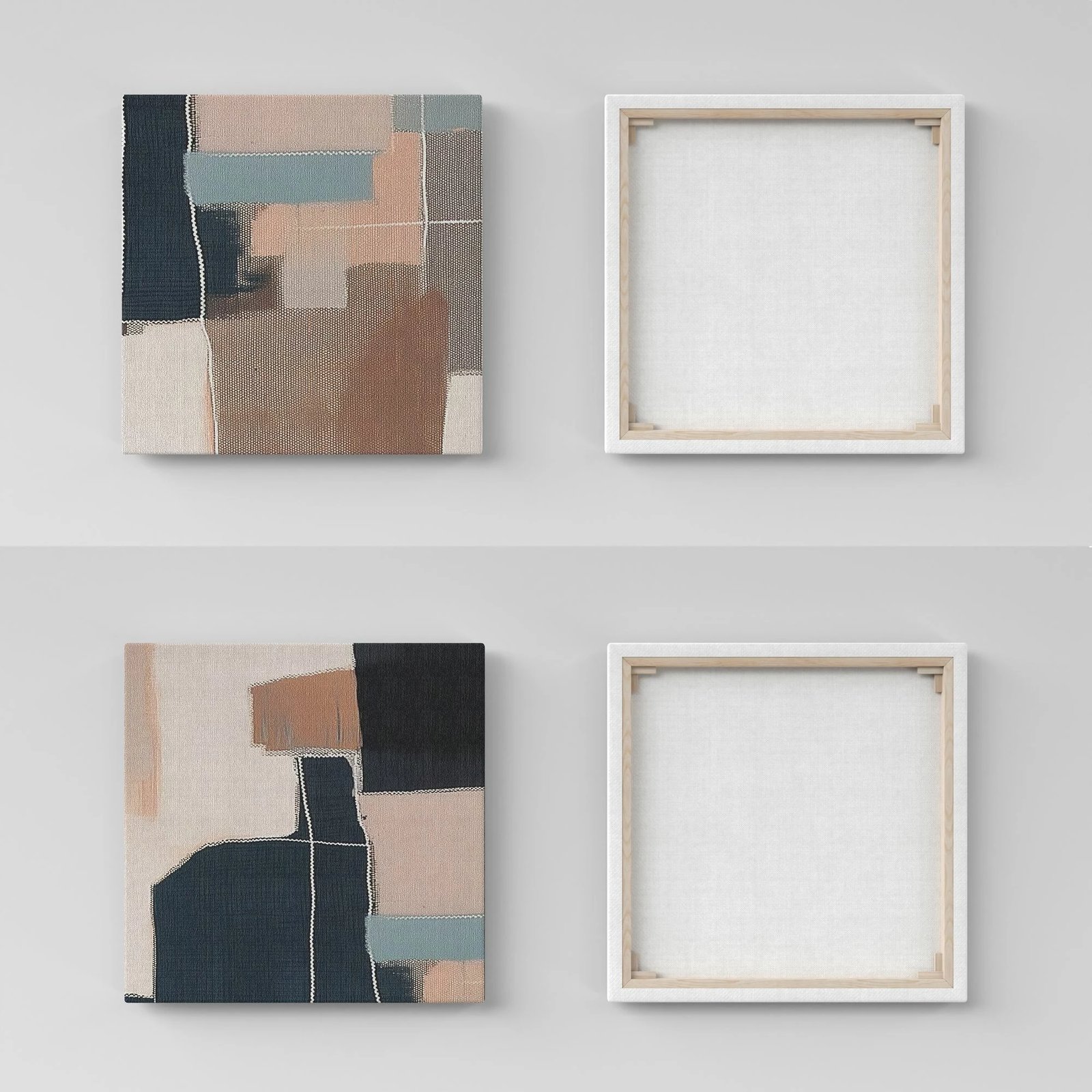 Pikturë dekorative në kanavacë (2 copë), Wallity, ASR_CNVS25 - 18 - 30x30cm