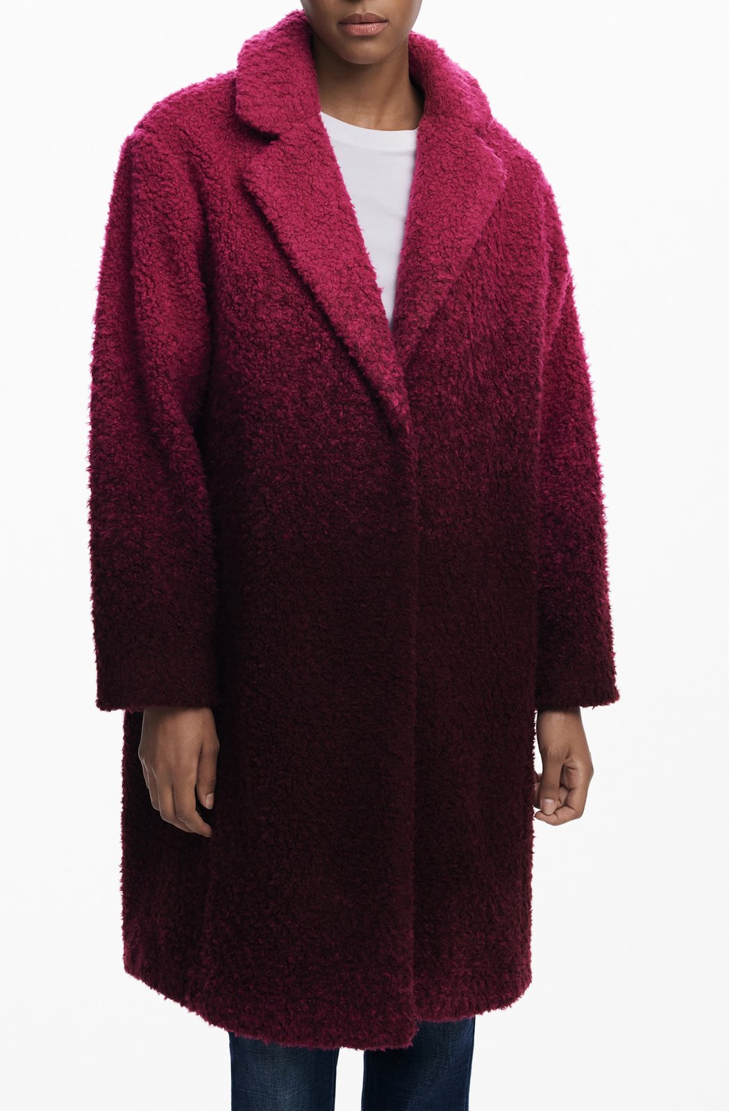 Pallto femra Desigual, rozë